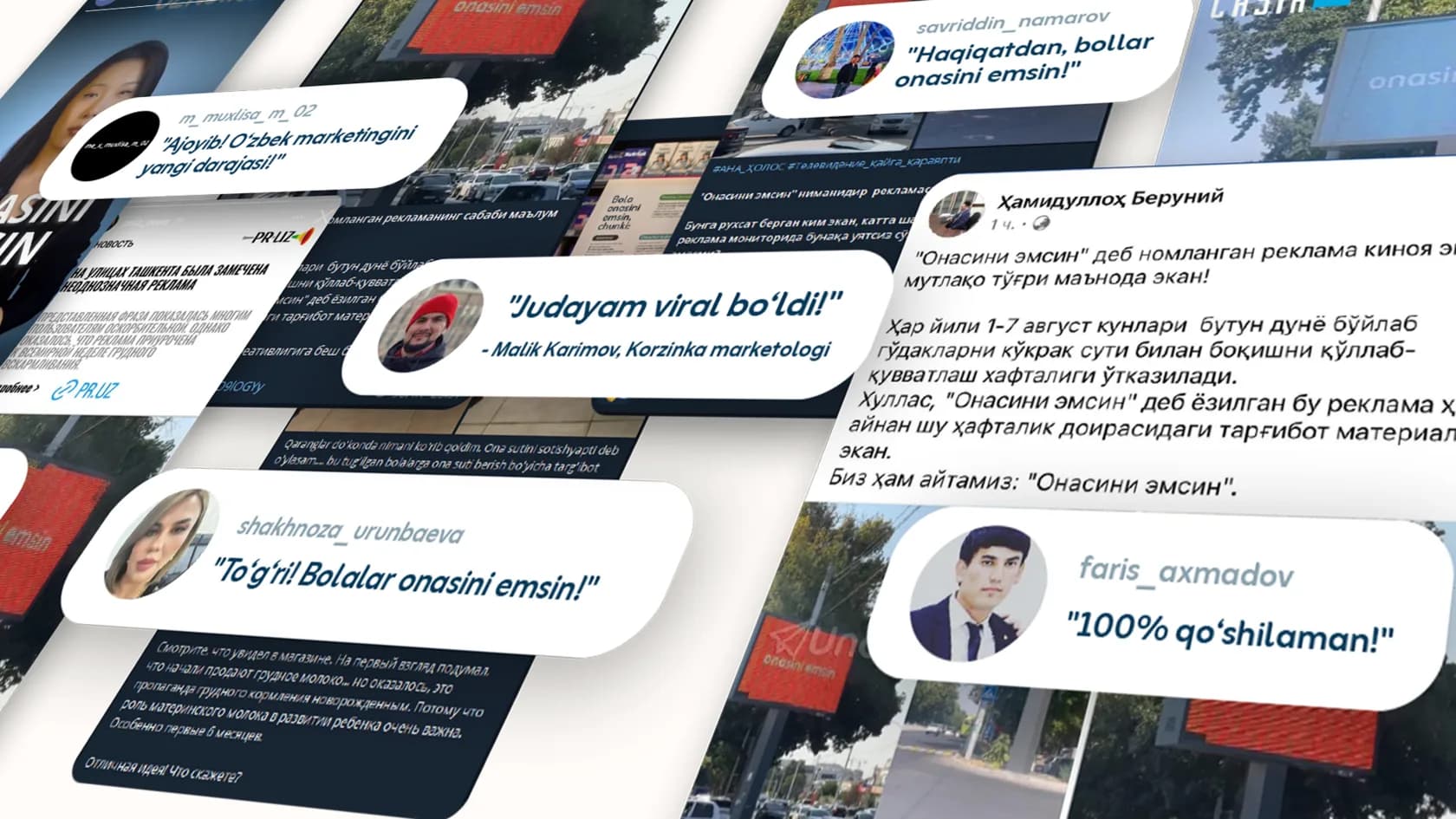 "Onasini emsin"
